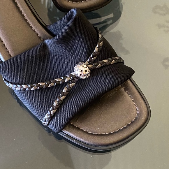 Brighten Slides Silver black Cushion soles Comfortable - Picture 6 of 12